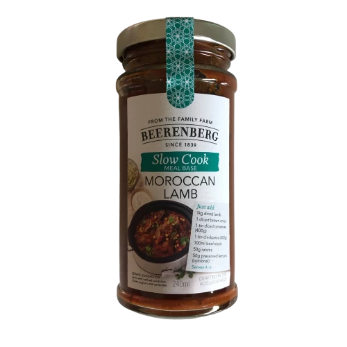 Beerenberg Slow Cook Meal Base - Moroccan Lamb 240ml 1 Beerenberg Slow Cook Meal Base - Moroccan Lamb 240ml