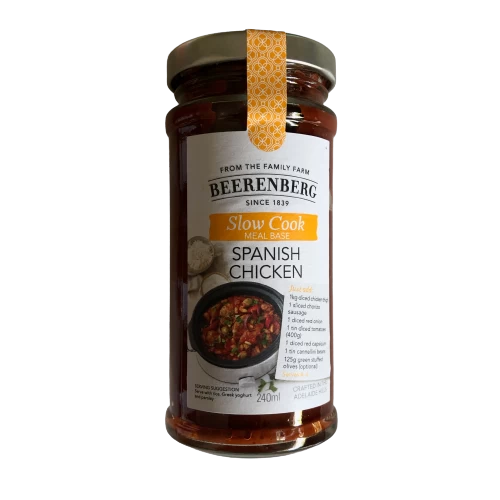 Beerenberg Slow Cook Meal Base - Spanish Chicken 240ml 1 Beerenberg Slow Cook Meal Base - Spanish Chicken 240ml