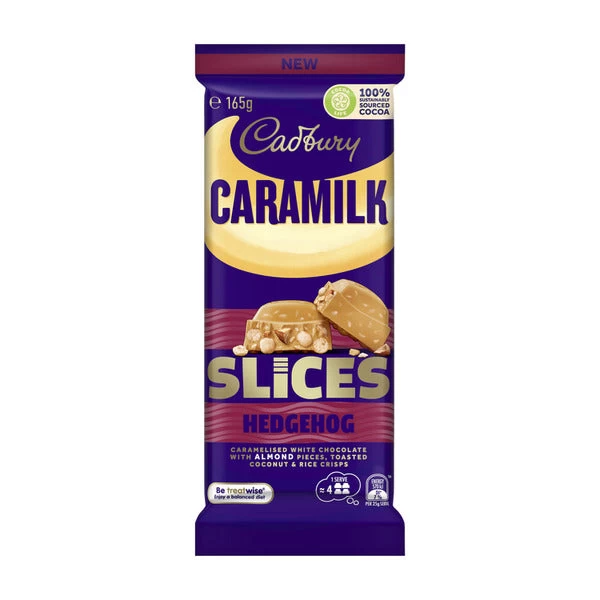 Cadbury Caramilk Slices Hedgehog 165g 1 Cadbury Caramilk Slices Hedgehog 165g