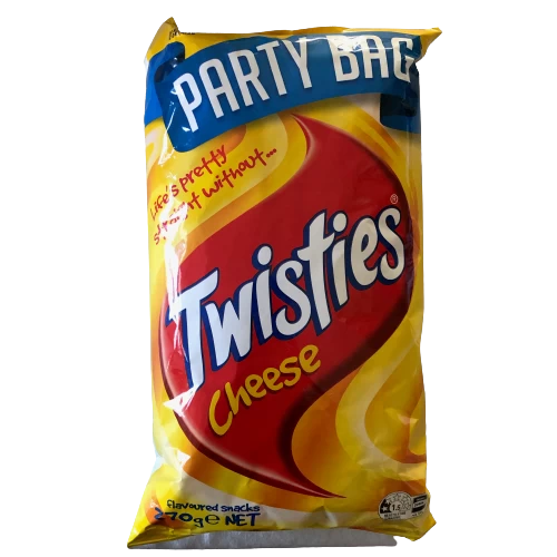 Twisties Cheese Party Bag 270g 1 Twisties Cheese Party Bag 270g