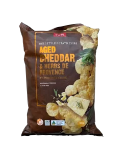 Coles Deli Style Aged Cheddar & Herb Chips 160g