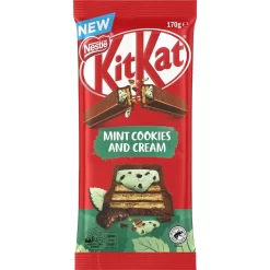 Nestlé® Nestle Kit Kat Mint Cookies & Cream Chocolate Block 170g