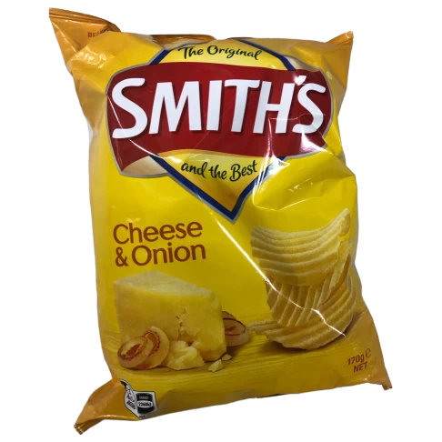 Smith's Crinkle Cut Potato Chips Cheese & Onion 170g 1 Smith's Crinkle Cut Potato Chips Cheese & Onion 170g