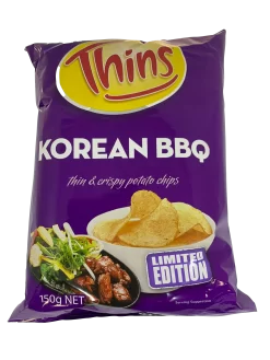 Thins Korean BBQ Potato Chips 150g