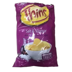 Thins Chips 175g (5 Flavours Available) 8 Thins Chips 175g (5 Flavours Available) -Snack Store Thins Salt Vinegar