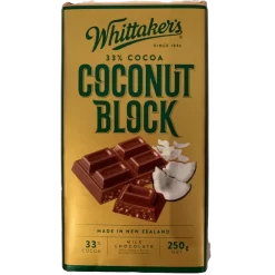 Whittaker's Coconut Chocolate Block 250g