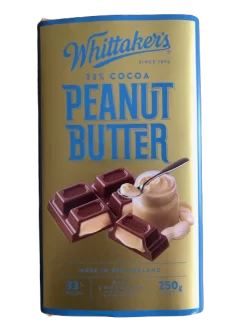 Whittaker's Peanut Butter Milk Chocolate Block 250g