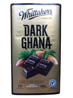 Whittakers Dark Ghana Chocolate Block 250g