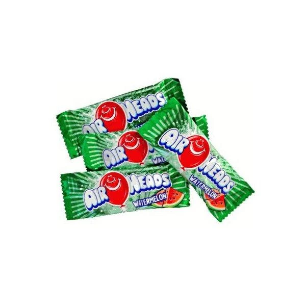 AirHeads Taffy Mini Candy Bars - Watermelon: 5LB Bag 1 AirHeads Taffy Mini Candy Bars - Watermelon: 5LB Bag