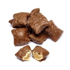 Albanese Milk Chocolate Covered Peanut Butter Filled Pretzels Candy: 3LB Bag