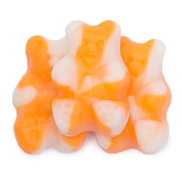 Albanese Orange Cream Bearsicles Gummy Bears: 5LB Bag 1 Albanese Orange Cream Bearsicles Gummy Bears: 5LB Bag