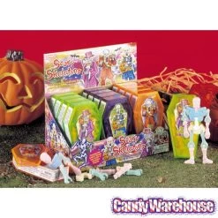 Albert's Scary Skeletons Interlocking Bones Candy Coffins: 12-Piece Display -Snack Store albert s scary skeletons interlocking bones candy coffins 12 piece display candy warehouse 3