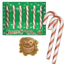 Archie McPhee Gravy Candy Canes: 6-Piece Box -Snack Store archie mcphee gravy candy canes 6 piece box candy warehouse 3