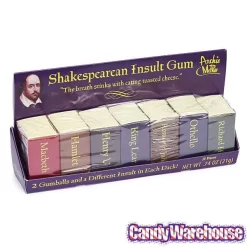 Archie McPhee Shakespearean Insult Gum Packs: 7-Piece Set -Snack Store archie mcphee shakespearean insult gum packs 7 piece set candy warehouse 4 6e023b66 3447 47f8 8aa1 04bfb2858596