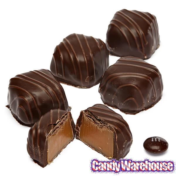 Asher's Dark Chocolate Covered Vanilla Caramels: 6LB Box 2 Asher's Dark Chocolate Covered Vanilla Caramels: 6LB Box - Image 2