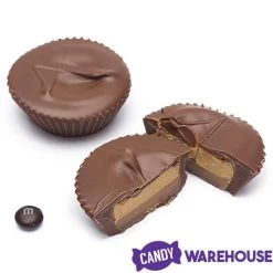 Asher's Giant Chocolate Peanut Butter Caramel Cups: 24-Piece Box -Snack Store asher s giant chocolate peanut butter caramel cups 24 piece box candy warehouse 3