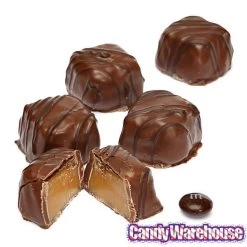 Asher's Milk Chocolate Covered Vanilla Caramels: 6LB Box -Snack Store asher s milk chocolate covered vanilla caramels 6lb box candy warehouse 3