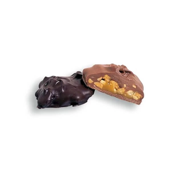 Asher's Sugar Free Cashew Caramel Patties - Dark Chocolate: 6LB Box 1 Asher's Sugar Free Cashew Caramel Patties - Dark Chocolate: 6LB Box
