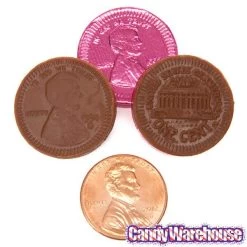 Assorted Colors Foiled Milk Chocolate Penny Parade Coins In Mesh Bags: 20-Piece Box -Snack Store assorted colors foiled milk chocolate penny parade coins in mesh bags 20 piece box candy warehouse 4
