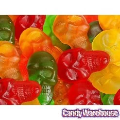 Assorted Colors Gummy Skulls: 5LB Bag -Snack Store assorted colors gummy skulls 5lb bag candy warehouse 3