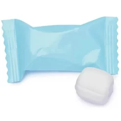 Baby Blue Wrapped Butter Mint Creams: 300-Piece Case