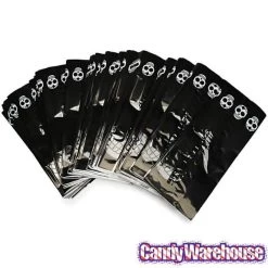 Black Cello Candy Bags With Day Of The Dead Skulls: 100-Piece Box -Snack Store black cello candy bags with day of the dead skulls 100 piece box candy warehouse 3