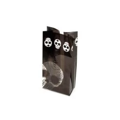 Black Cello Candy Bags With Day Of The Dead Skulls: 100-Piece Box -Snack Store black cello candy bags with day of the dead skulls 100 piece box candy warehouse 4