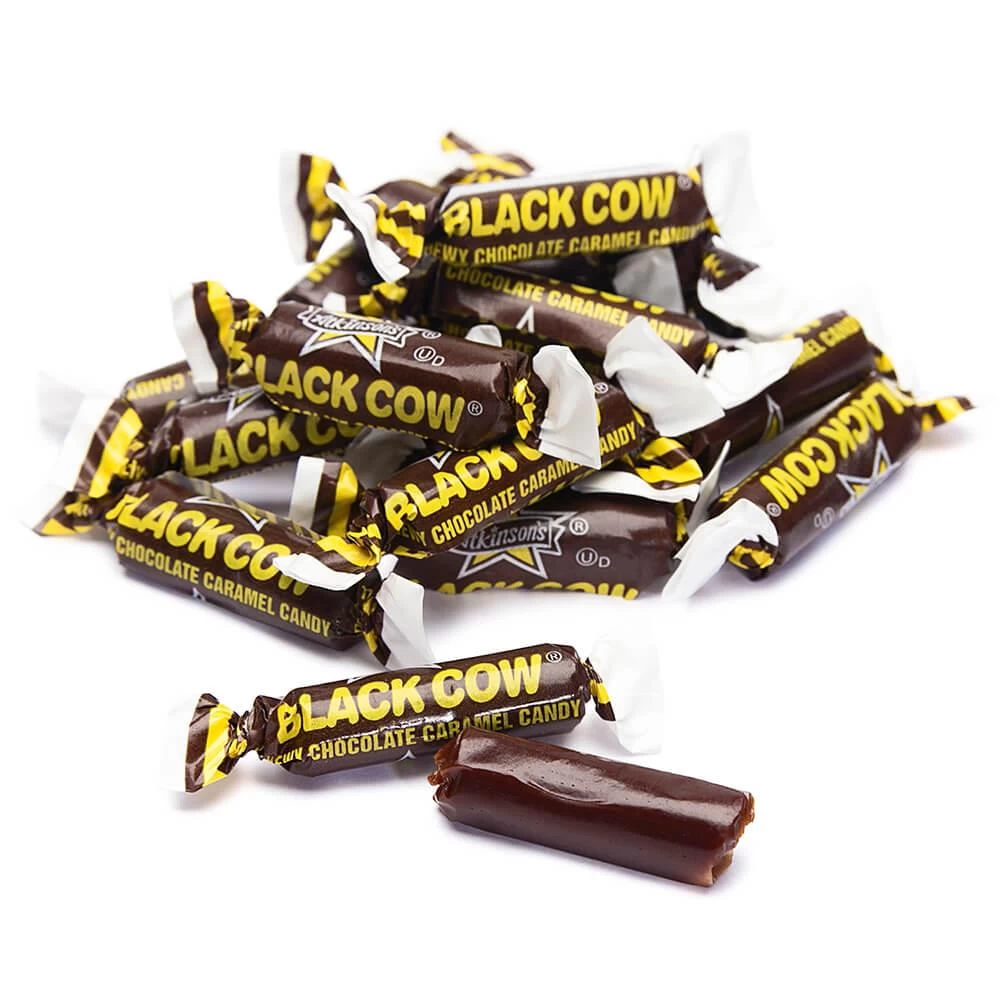 Black Cow Bite-Size Chocolate Caramel Candy: 160-Piece Tub 1 Black Cow Bite-Size Chocolate Caramel Candy: 160-Piece Tub