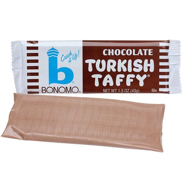 Bonomo Turkish Taffy Candy Bars - Chocolate: 24-Piece Box 1 Bonomo Turkish Taffy Candy Bars - Chocolate: 24-Piece Box
