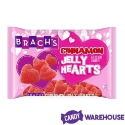 Brach's Cinnamon Jelly Hearts: 12-Ounce Bag -Snack Store brach s cinnamon jelly hearts 12 ounce bag candy warehouse 4