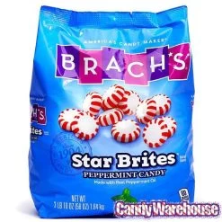 Brach's Peppermint Star Brites Mints Candy: 300-Piece Bag -Snack Store brach s peppermint star brites mints candy 300 piece bag candy warehouse 3