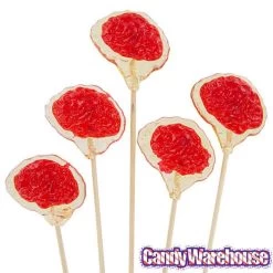 Brain Hard Candy Lollipops: 12-Piece Bag 7 Brain Hard Candy Lollipops: 12-Piece Bag -Snack Store brain hard candy lollipops 12 piece bag candy warehouse 4