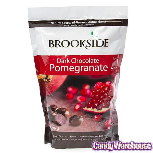 Brookside Dark Chocolate Covered Pomegranate Candy: 2LB Bag 2 Brookside Dark Chocolate Covered Pomegranate Candy: 2LB Bag - Image 2