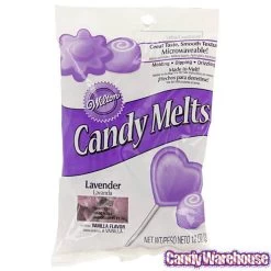Wilton Candy Melts - Lavender: 12-Ounce Bag -Snack Store candy melts lavender 12 ounce bag candy warehouse 4