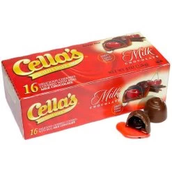 Cella's Chocolate Covered Cherries - Milk: 16-Piece Box