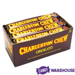 Charleston Chew Candy Bars - Chocolate: 24-Piece Box -Snack Store charleston chew candy bars chocolate 24 piece box candy warehouse 4