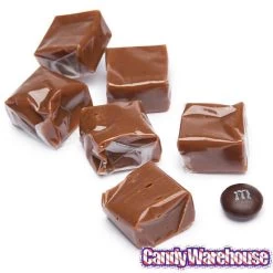 Chocolate Caramel Squares Candy: 5LB Bag -Snack Store chocolate caramel squares candy 5lb bag candy warehouse 3