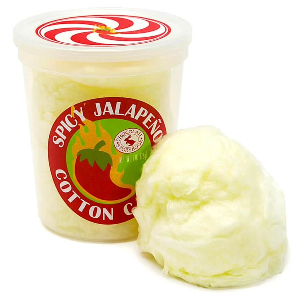 Chocolate Storybook Cotton Candy - Jalapeno: 1-Ounce Tub 1 Chocolate Storybook Cotton Candy - Jalapeno: 1-Ounce Tub