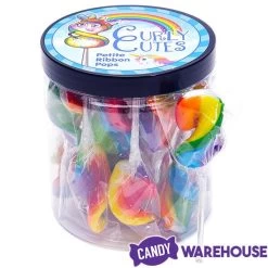 CurlyCutes Petite Crystal Ribbon Pops - Rainbow Cherry: 20-Piece Jar 7 CurlyCutes Petite Crystal Ribbon Pops - Rainbow Cherry: 20-Piece Jar -Snack Store curlycutes petite crystal ribbon pops rainbow cherry 20 piece jar candy warehouse 4