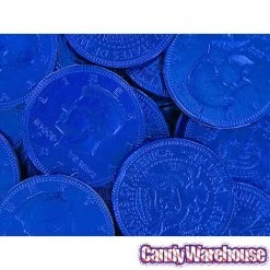 Dark Blue Foiled Milk Chocolate Coins: 1LB Bag 9 Dark Blue Foiled Milk Chocolate Coins: 1LB Bag -Snack Store dark blue foiled milk chocolate coins 1lb bag candy warehouse 5