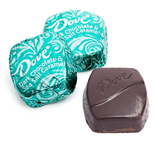 Dove Dark Chocolate Sea Salt Caramel Squares: 28-Piece Bag 1 Dove Dark Chocolate Sea Salt Caramel Squares: 28-Piece Bag