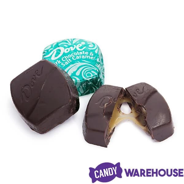 Dove Dark Chocolate Sea Salt Caramel Squares: 28-Piece Bag 4 Dove Dark Chocolate Sea Salt Caramel Squares: 28-Piece Bag - Image 4