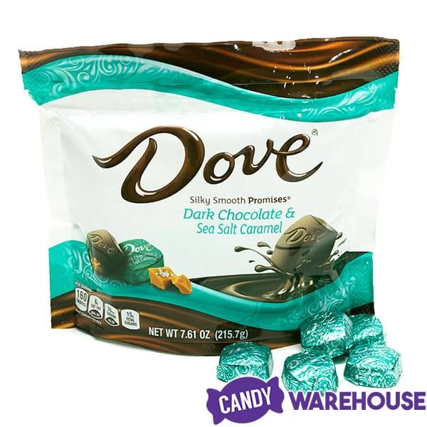Dove Dark Chocolate Sea Salt Caramel Squares: 28-Piece Bag 5 Dove Dark Chocolate Sea Salt Caramel Squares: 28-Piece Bag - Image 5