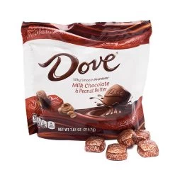 Dove Milk Chocolate Peanut Butter Squares: 28-Piece Bag