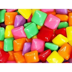 Snack Store 18 Dubble Bubble Chiclets Chewing Gum Tabs - Tropical Fruit Flavors: 1.5LB Jar