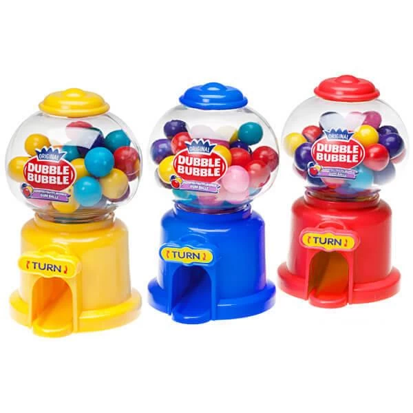 Dubble Bubble Gumball Machine Dispensers: 12-Piece Box 1 Dubble Bubble Gumball Machine Dispensers: 12-Piece Box