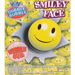Dubble Bubble Smiley Face 1-Inch Gumballs: 850-Piece Case -Snack Store dubble bubble smiley face 1 inch gumballs 850 piece case candy warehouse 5