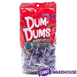 Dum Dums Purple Party Pops - Grape: 75-Piece Bag -Snack Store dum dums purple party pops grape 75 piece bag candy warehouse 4