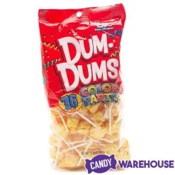 Dum Dums Yellow Party Pops - Cream Soda: 75-Piece Bag 6 Dum Dums Yellow Party Pops - Cream Soda: 75-Piece Bag -Snack Store dum dums yellow party pops cream soda 75 piece bag candy warehouse 3