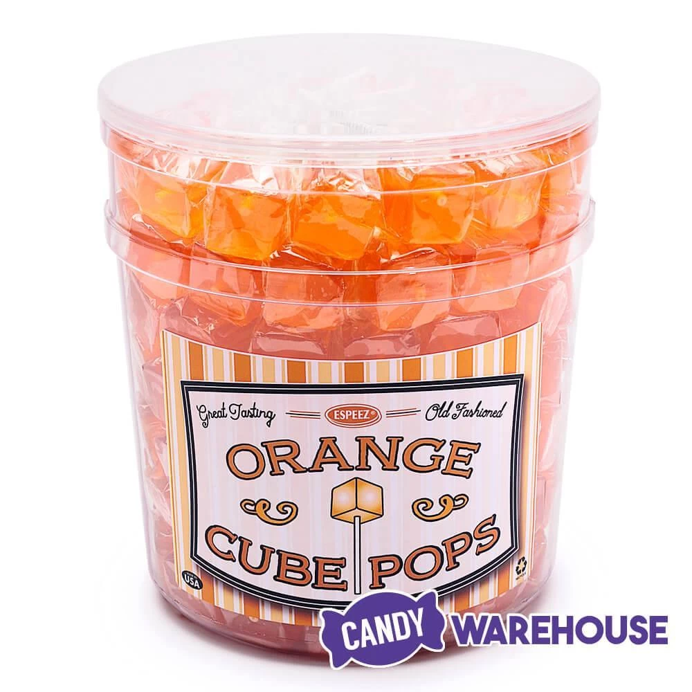 Espeez Cube Pop - Orange: 100-Piece Tub 3 Espeez Cube Pop - Orange: 100-Piece Tub - Image 3